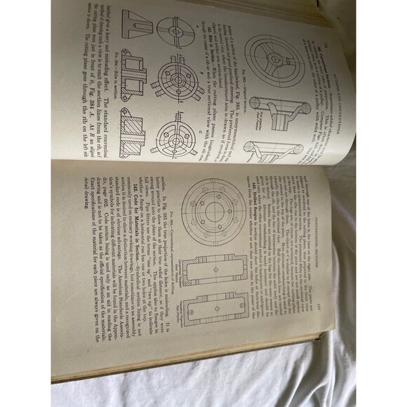 A Manual Of Engineering Drawing By Thomas E. French 1941 Sixth Edition Hardcover - Picture 14 of 16